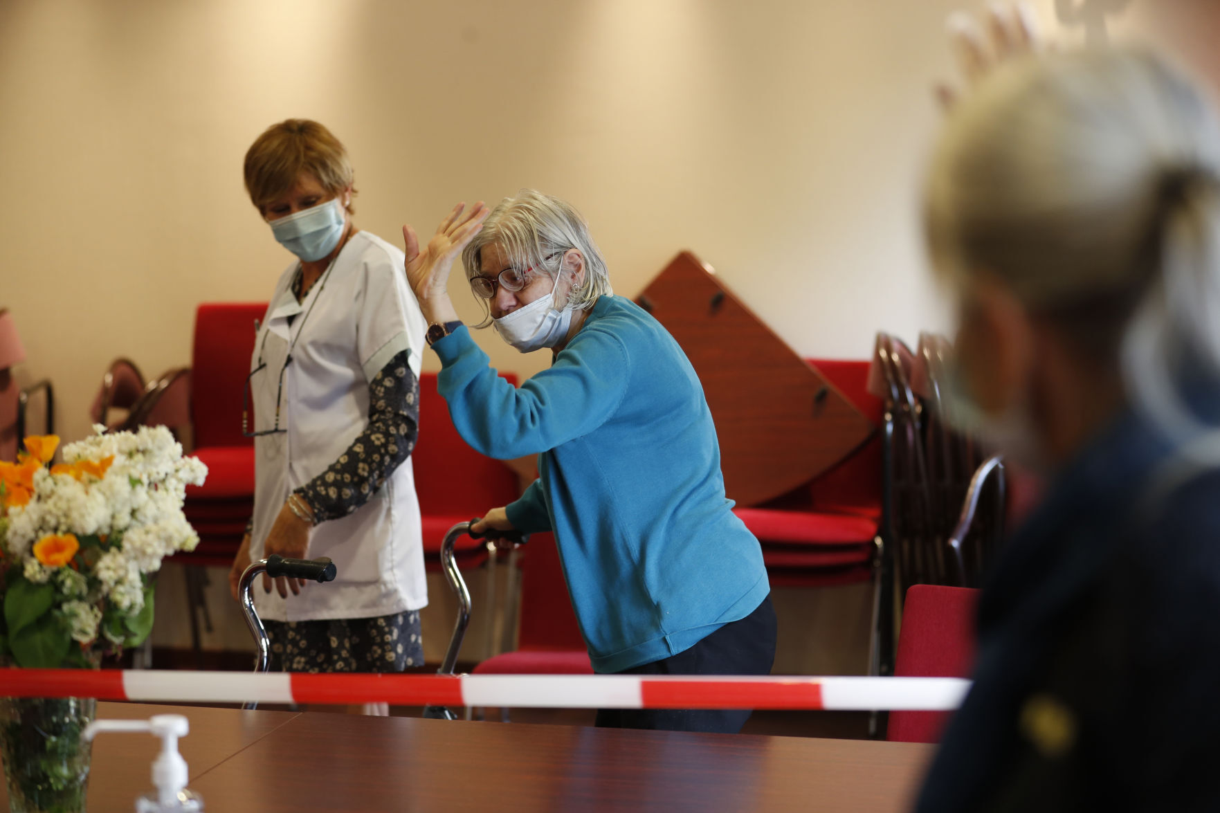 APTOPIX Virus Outbreak France Nursing Homes